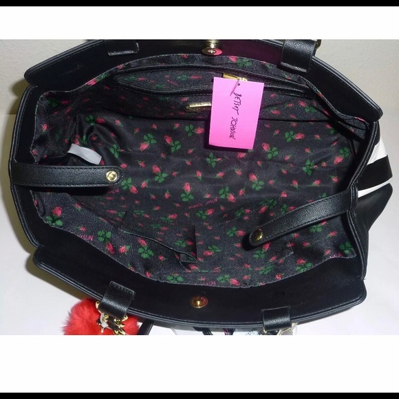 BETSEY JOHNSON Pom Patches Bag Charm Shoulder Bag - Picture 6 of 10